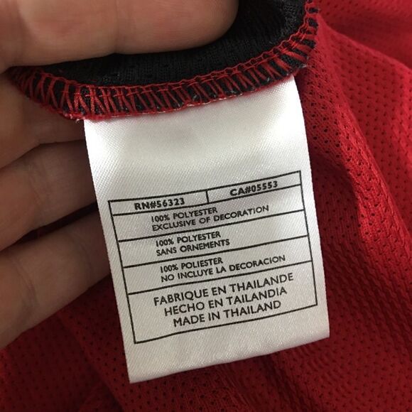 Nike Dri-fit Mens Activewear red and Black top M - Picture 6 of 7